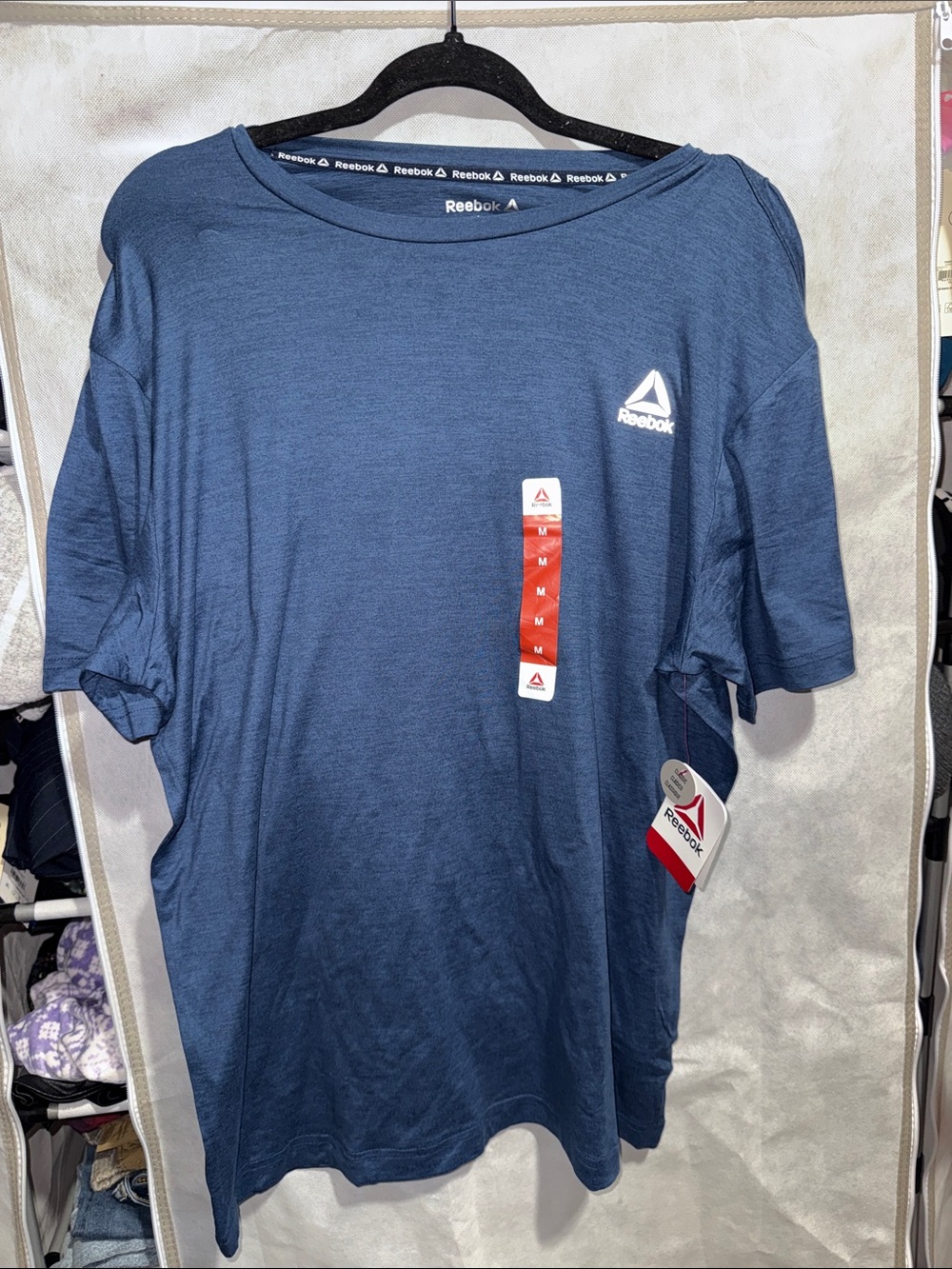 Reebok Men's Navy Blue Athletic Short Sleeve Tee